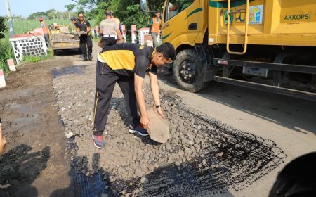Polres Magetan Percepat Revitalisasi Infrastruktur Desa