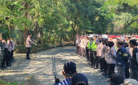 Pengesahan Warga Baru PSHT di Surabaya Dikawal Ketat 696 Personel Polisi