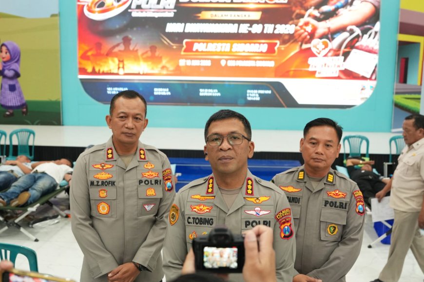 Polresta Sidoarjo Hadirkan Aksi Sosial Menyambut Hari Bhayangkara
